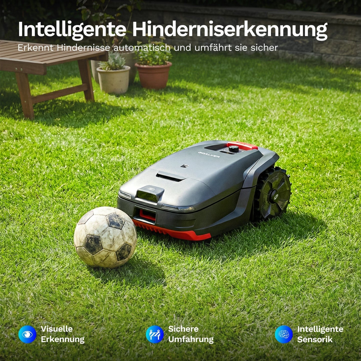 Goalker H1 – Mähroboter ohne Begrenzungskabel