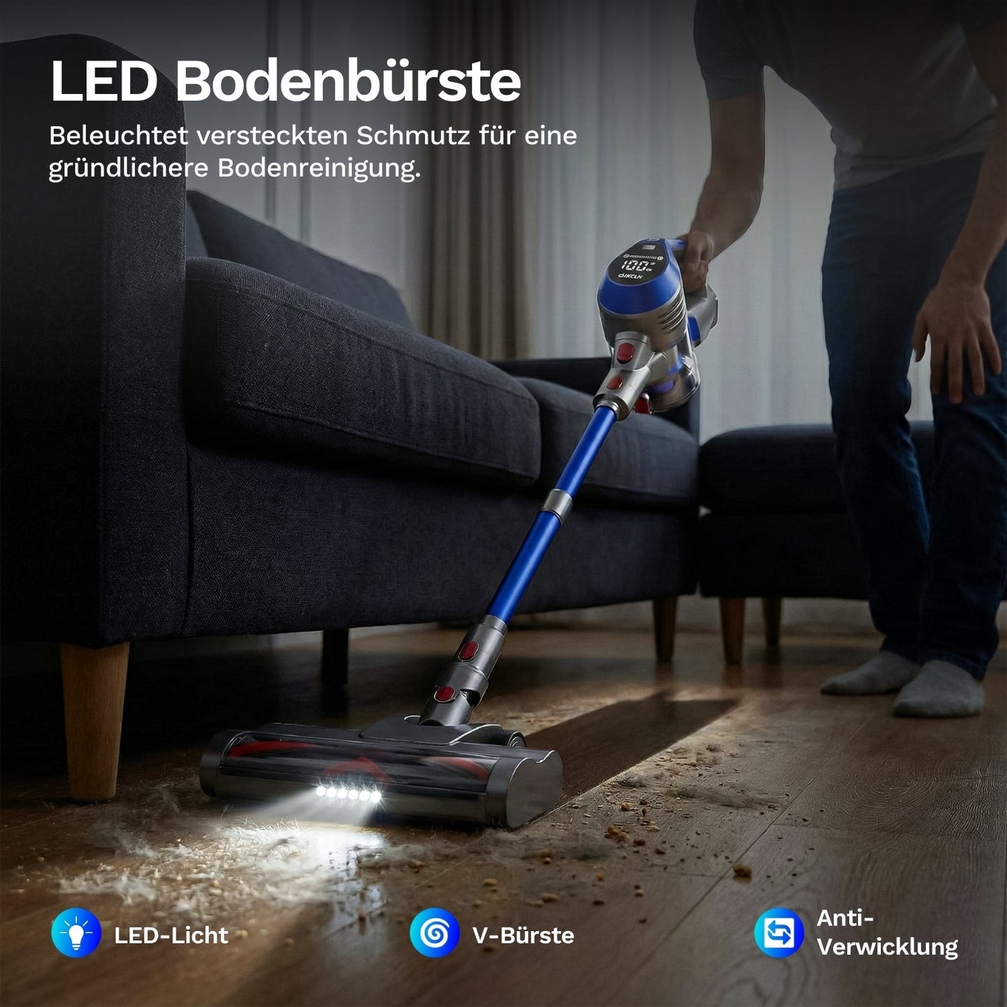 Moosoo AC1 - Akku Staubsauger