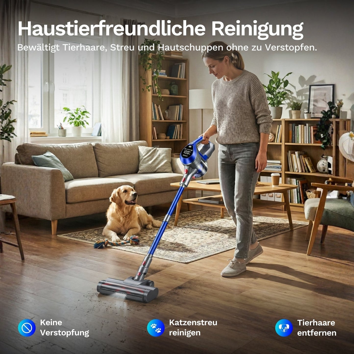 Moosoo AC1 - Akku Staubsauger